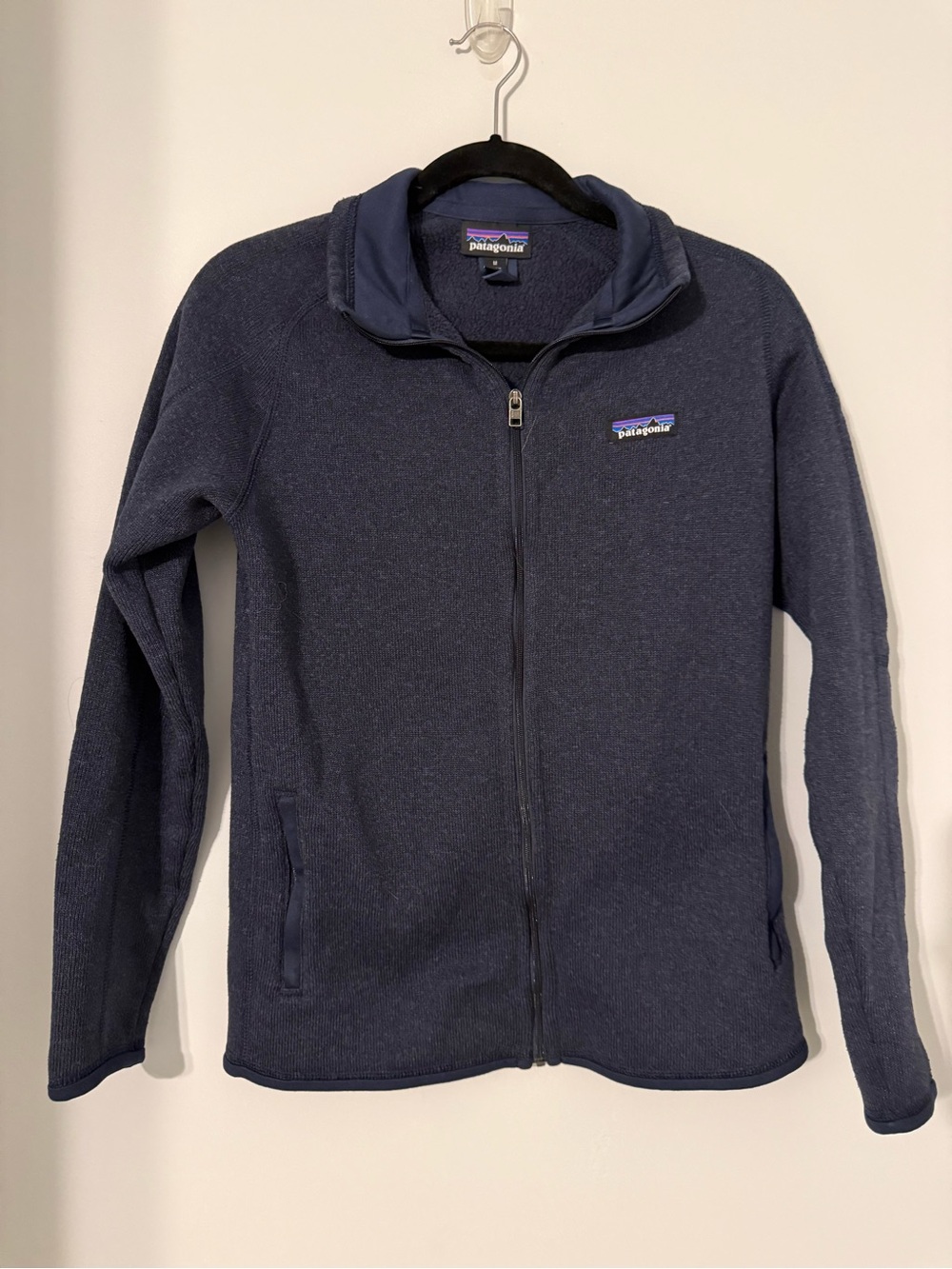 Women’s Patagonia Navy Blue Full-Zip Fleece Jacket Medium